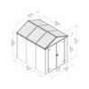 Abri de jardin 4,2m² en polycarbonate RUBICON - Palram - Canopia