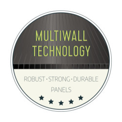 Abri de jardin 7m² en polycarbonate RUBICON - Palram - Canopia