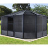Pavillon Charlestone de SOJAG 384x384cm en aluminium et acier