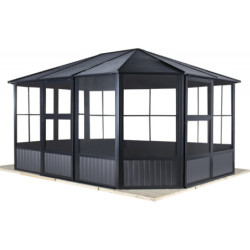 Pavillon Charlestone de SOJAG 384x384cm en aluminium et acier