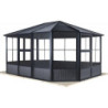 Pavillon Charlestone de SOJAG 384x384cm en aluminium et acier
