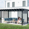 Pergola Yamba 14,6m² en aluminium anthracite avec store - SOJAG