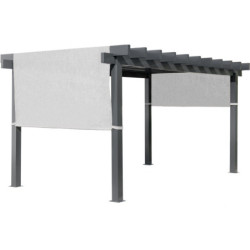 Pergola Yamba 14,6m² en aluminium anthracite avec store - SOJAG
