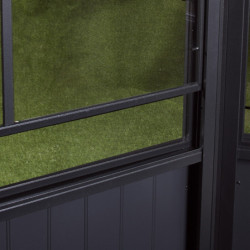 Pavillon adossé Charlestone SOJAG 309x404cm en aluminium et acier