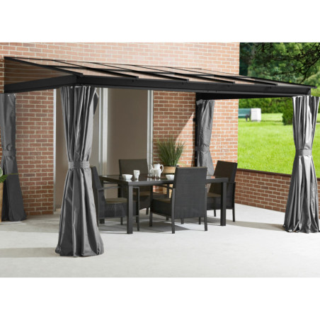 Tonnelle 363x248cm St. Barth aluminium et polycarbonate SOJAG