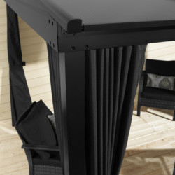 Tonnelle 363x248cm St. Barth aluminium et polycarbonate SOJAG