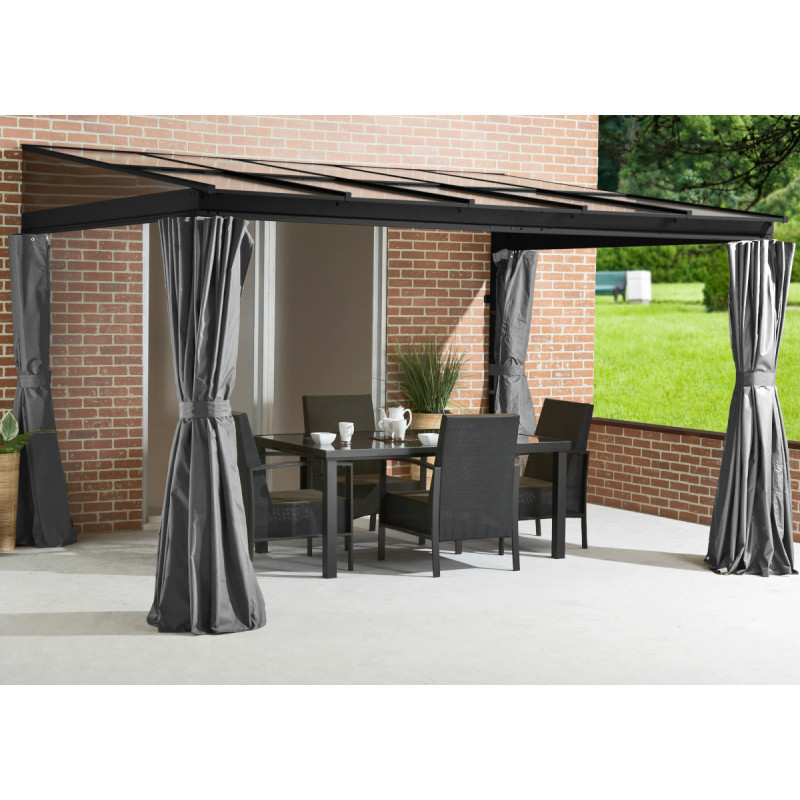 Tonnelle 363x298cm St. Barth aluminium et polycarbonate SOJAG