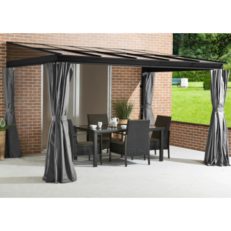 Tonnelle 363x298cm St. Barth aluminium et polycarbonate SOJAG