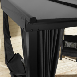 Tonnelle 363x298cm St. Barth aluminium et polycarbonate SOJAG