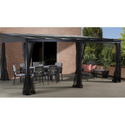 Tonnelle 424x296cm St. Barth aluminium et polycarbonate SOJAG