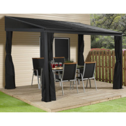 Tonnelle 484x298cm Portland aluminium et acier galvanisé SOJAG