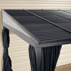 Tonnelle 484x298cm Portland aluminium et acier galvanisé SOJAG