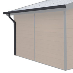 Kit gouttières anthracite pour abri PREMIUM Woodlife garden 20m²