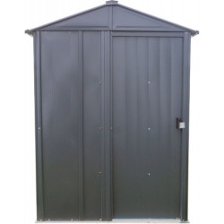 Petit abri 1,5m² en acier galvanisé gris anthracite - Spacemaker