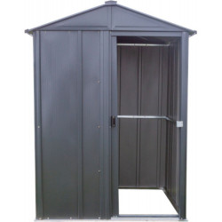 Petit abri 1,5m² en acier galvanisé gris anthracite - Spacemaker
