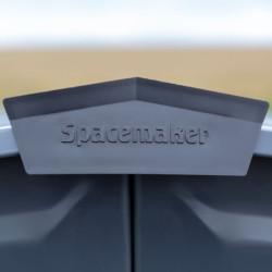 Petit abri 2,5m² en acier galvanisé gris anthracite - Spacemaker