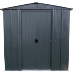 Petit abri 2,5m² en acier galvanisé gris anthracite - Spacemaker
