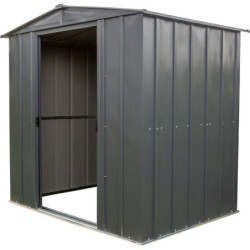 Petit abri 2,5m² en acier galvanisé gris anthracite - Spacemaker