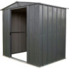 Petit abri 2,5m² en acier galvanisé gris anthracite - Spacemaker