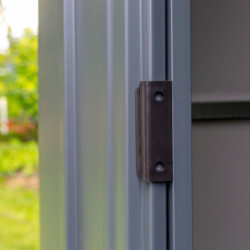 Petit abri 2,5m² en acier galvanisé gris anthracite - Spacemaker