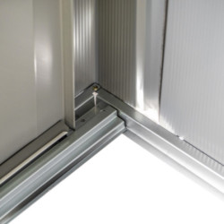 Petit abri 2,93m² en acier galvanisé aspect bois - Spacemaker