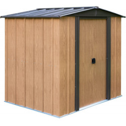 Petit abri 2,93m² en acier galvanisé aspect bois - Spacemaker