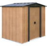 Petit abri 2,93m² en acier galvanisé aspect bois - Spacemaker