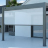 Store latéral en alu anthracite pour pergola 3x4m Ombrea
