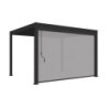 Store latéral en alu anthracite pour pergola 3x4m Ombrea