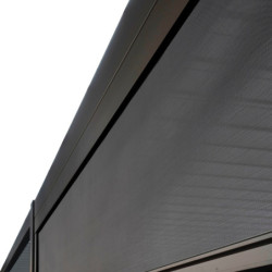 Store latéral en alu anthracite pour pergola 3x4m Ombrea