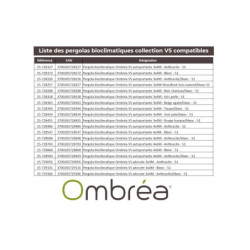 Store latéral en alu anthracite pour pergola 3x4m Ombrea