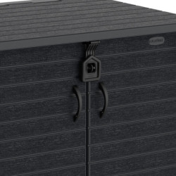 Armoire de jardin en résine gris 850L DURAMAX