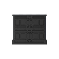 Armoire de jardin en résine gris 850L DURAMAX