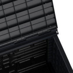 Armoire de jardin en résine gris 850L DURAMAX