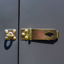 Abri 2,4m² adossé en acier galvanisé anthracite Spacemaker