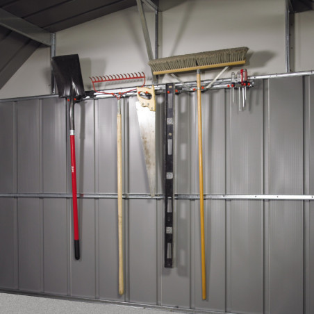 Support mural pour abris de jardin Spacemaker en acier galvanisé