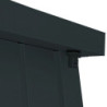 Abri toit plat en métal anthracite 3,92m² panneaux de 0.5mm - DURAMAX