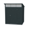 Abri toit plat en métal anthracite 3,92m² panneaux de 0.5mm - DURAMAX