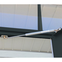 Abri toit plat en métal anthracite 3,92m² panneaux de 0.5mm - DURAMAX