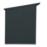 Abri toit plat en métal anthracite 3,92m² panneaux de 0.5mm - DURAMAX