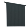 Abri toit plat en métal anthracite 3,92m² panneaux de 0.5mm - DURAMAX
