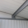 Abri toit plat en métal anthracite 3,92m² panneaux de 0.5mm - DURAMAX