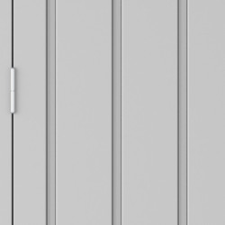 Abri toit plat en métal gris 5,22m² avec panneaux de 0.5mm - DURAMAX