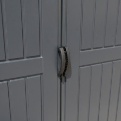 Abri de jardin en PVC 8,05m² + kit de fondation DarkGrey Apex Duramax