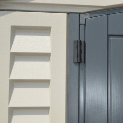 Abri de jardin en PVC 8,05m² + kit de fondation DarkGrey Apex Duramax