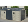 Abri de jardin en PVC 11,95m² + kit de fondation DarkGrey Apex Duramax