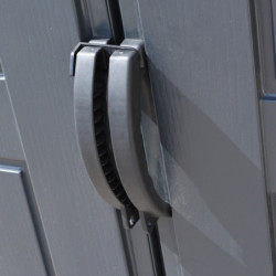 Abri de jardin en PVC 11,95m² + kit de fondation DarkGrey Apex Duramax