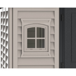 Abri de jardin en PVC 11,95m² + kit de fondation DarkGrey Apex Duramax