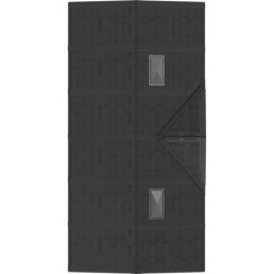 Abri de jardin en PVC 11,95m² + kit de fondation DarkGrey Apex Duramax