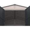 Abri de jardin en PVC 8,05m², kit de fondation DarkGrey Premium Duramax